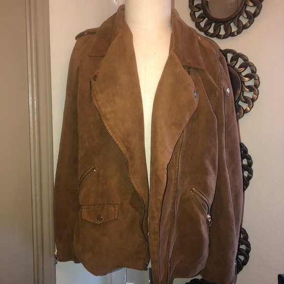 Jackets & Blazers - Brown Suede Jacket